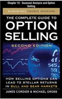 The Complete Guide to Option Selling, Second Edition, Chapter 12 - Seasonal Analysis and Option Selling