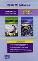 Prentice Hall Math Algebra 1 and Algebra 2 Hands-On Activities Blackline Masters 2007