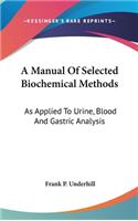 Manual Of Selected Biochemical Methods: As Applied To Urine, Blood And Gastric Analysis