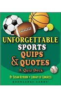 Unforgettable Sport Quips & Quotes Knowledge Cards