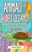 Animali dell'oceano Libro da colorare per bambini
