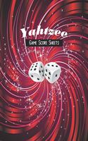 Yahtzee Game Score Sheets: 100 Yahtzee Game Record Score Keeper Book for Family and Friend Dice Game