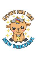 Goats Are the New Unicorns: Goat Composition Book, Blank Paperback Notebook to Write In, 150 Pages, College Ruled