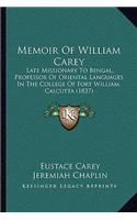 Memoir Of William Carey