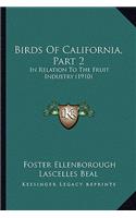 Birds Of California, Part 2