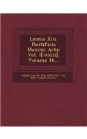 Leonis XIII. Pontificis Maximi ACTA