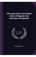 Little Gem Vest Pocket Chart of Regular Life Insurance Companies