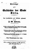 Beiträge zur geschichte der stadt Köln