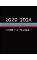 Rainbow Stripes - 2020 - 2024 Monthly Planner