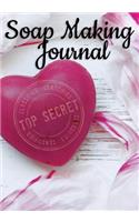 Soap Making Journal: Record Homemade Soap Making - Paper Recipe Workbook - Blank Notebook Arts & Crafts Log Books 7" x 10" 100 pages