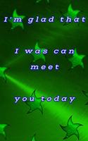 I'm glad that I was can meet you today: quote lined blank notebooks & green skylight