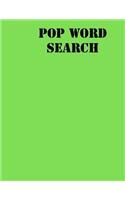 pop Word Search: large print puzzle book .8,5x11, matte cover, green,55 Music Activity Puzzle Book with solution
