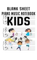 Blank Sheet Piano Music Notebook Kids