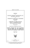 Hearing on National Defense Authorization Act for Fiscal Year 2009 and oversight of previously authorized programs