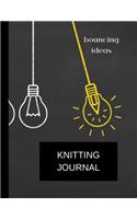 knitting journal bouncing ideas