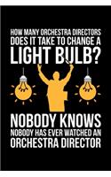How Many Orchestra Directors Does It Take To Change A Light Bulb? Nobody Knows Nobody Has Ever Watched An Orchestra Director