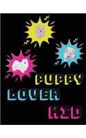 Puppy lover kid