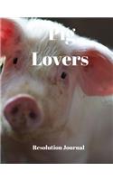 Pig Lovers Resolution Journal: 130 Page Journal with Inspirational Quotes on each page. Ideal Gift for Family and Friends. Undated so can be used at anytime.