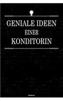 Geniale Ideen einer Konditorin Notizbuch: Konditorin Journal DIN A5 liniert 120 Seiten Geschenk