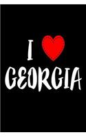 I Georgia: I Love Georgia USA Novelty Gift Notebook