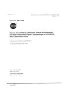 Sources of Variability in Chlorophyll Analysis by Fluorometry and High-Performance Liquid Chromatography in a Simbios Inter-Calibration Exercise