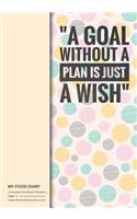 My Food Diary - Compatible With Weight Watchers - A Goal Without a Pl