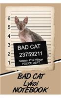 Bad Cat Lykoi Notebook