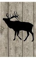 Bugling Elk: College Ruled Notebook Composition Book Diary