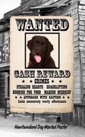 Newfoundland Dog Wanted Poster: Beer Tasting Journal Rate and Record Your Favorite Beers Collect Beer Name, Brewer, Origin, Date, Sampled, Rating, STATS ABV Ibu Og Tg Srm, Price, C