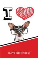 I Love Chihuahuas: Jiu-Jitsu Training Diary Training Journal Log Feature 120 Pages 6x9