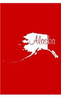 Alaska - Red Lined Notebook with Margins