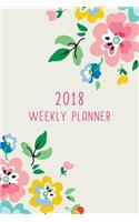 2018 Weekly Planner: 12 Month Weekly Planner / Notebook / Diary / Journal / 2018 Calendar / Organizer - 1-Page-a-Week- Extra dots and blank pages for journaling, plannin