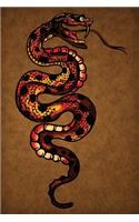 Snake Notebook: Blank Journal Diary Memoir Log Logue(26 Tattoo You 150 Lined)