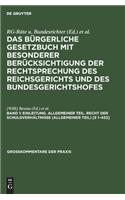 Einleitung. Allgemeiner Teil. Recht Der Schuldverhältnisse (Allgemeiner Teil) [§ 1-432]