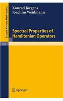Spectral Properties of Hamiltonian Operators