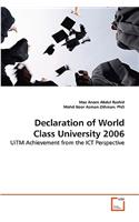 Declaration of World Class University 2006