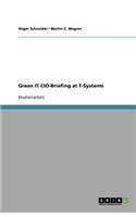 Green IT CIO-Briefing at T-Systems