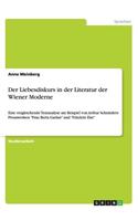 Liebesdiskurs in der Literatur der Wiener Moderne: Eine vergleichende Textanalyse am Beispiel vonArthur Schnitzlers Prosawerken"Frau Berta Garlan" und "Fräulein Else"