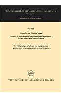 Näherungsverfahren Zur Numerischen Berechnung Instationärer Temperaturfelder