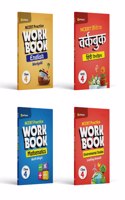 NCERT Practice Workbook English,biology,Environmental Studies,Rimjhim Class 4th (Set of 4 Books)