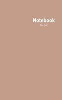 Dot Grid Notebook: Stylish Sierra Brown Notebook, 120 Dotted Pages 8.5 x 11 inches Large Journal - Softcover Color Trends Collection(Color Trends)