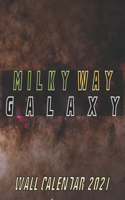 Milky Way Galaxy Wall Calendar 2021