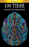 100 Tiere - Malbuch für Erwachsene: [2]. Stressabbauende Designs zur Entspannung von Erwachsenen. KOSTENLOSE PDF-VERSION ZUM HERUNTERLADEN.