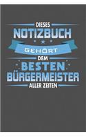 Dieses Notizbuch Gehört Dem Besten Bürgermeister Aller Zeiten