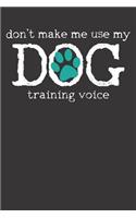Dog Training Notebook