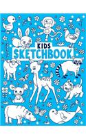 Kids Sketchbook: Practice How To Draw Sketchbook, 100+ Pages of 8.5 x 11 Paper, Cute Animal Inspiration, Draw, Doodle or Sketch