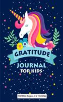 Gratitude Journal for Kids 110 White Pages 8x10 inches