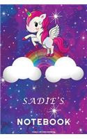 Sadie's Unicorn Rainbow Notebook