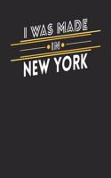 I Was Made In New York: New York Notebook New York Vacation Journal Handlettering Diary I Logbook 110 Journal Paper Pages 6 x 9