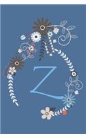 Z: Personalized 6x9 Inch Matte Softcover Paperback Notebook Journal With 120 Blank Lined Pages
